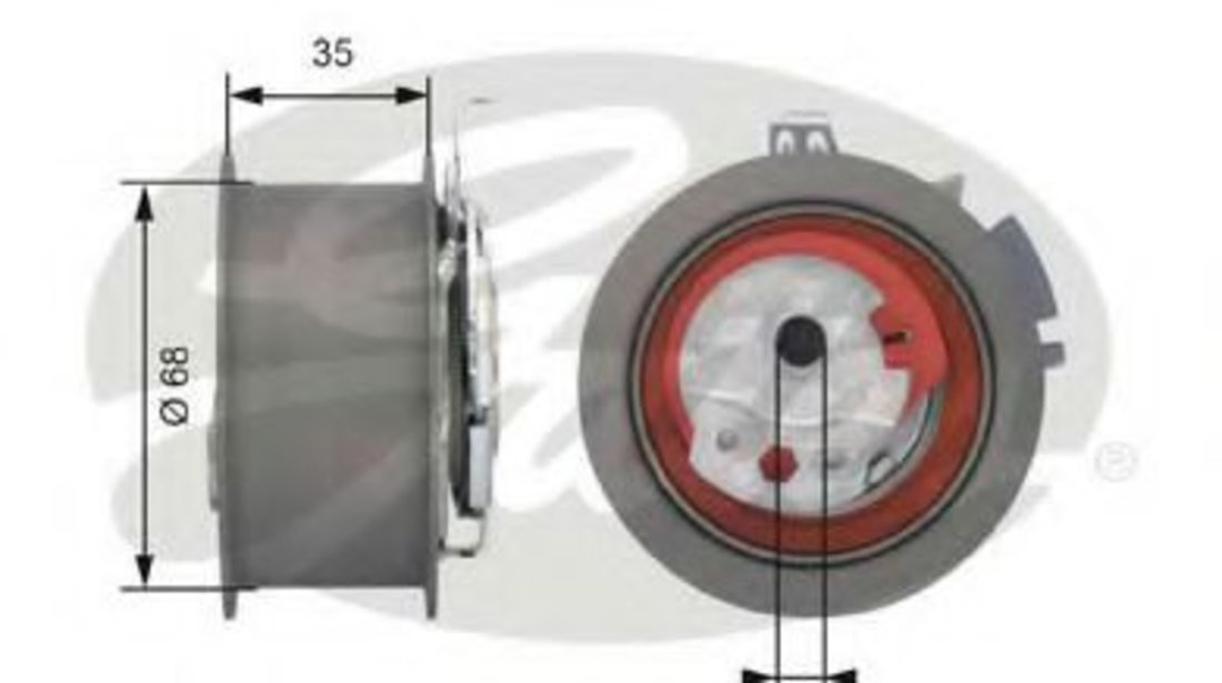 Rola intinzator,curea distributie MITSUBISHI LANCER Limuzina (CY, CZ) (2007 - 2016) GATES T43151 piesa NOUA