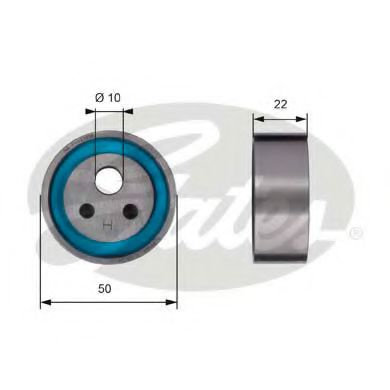 Rola intinzator,curea distributie RENAULT CLIO II (BB0/1/2, CB0/1/2) (1998 - 2005) GATES T41154 pies...