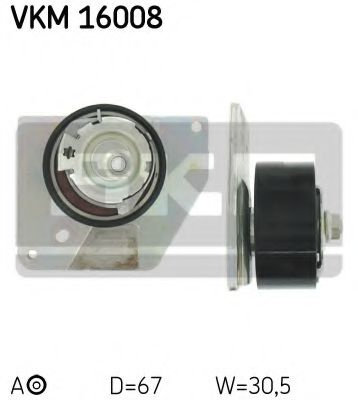 Rola intinzator,curea distributie RENAULT GRAND SCENIC III (JZ0/1) (2009 - 2016) SKF VKM 16008 piesa...