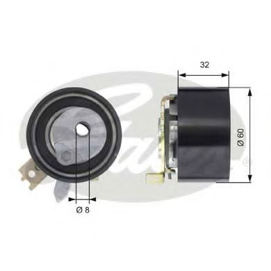 Rola intinzator,curea distributie RENAULT LAGUNA III (BT0/1) (2007 - 2016) GATES T43014 piesa NOUA