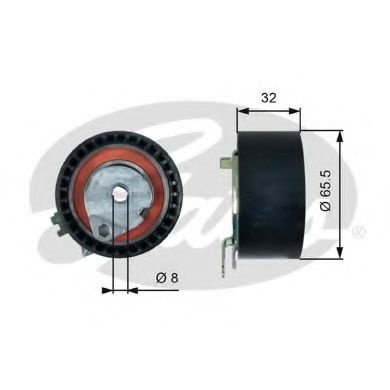 Rola intinzator,curea distributie RENAULT MODUS / GRAND MODUS (F/JP0) (2004 - 2016) GATES T43236 pie...