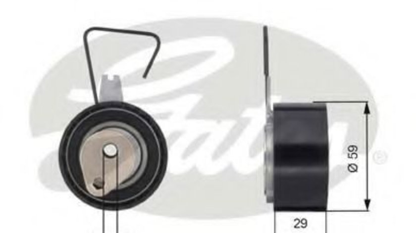 Rola intinzator,curea distributie ROVER 25 (RF) (1999 - 2005) GATES T43141 piesa NOUA