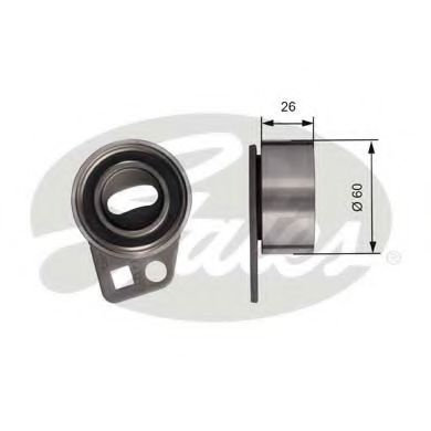 Rola intinzator,curea distributie ROVER STREETWISE (2003 - 2005) GATES T41275 piesa NOUA