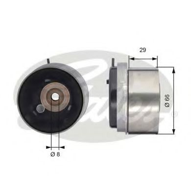 Rola intinzator,curea distributie SAAB 9-5 (YS3G) (2010 - 2012) GATES T43143 piesa NOUA