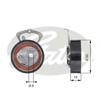 Rola intinzator,curea distributie SEAT CORDOBA (6K1, 6K2) (1993 - 1999) GATES T43140 piesa NOUA
