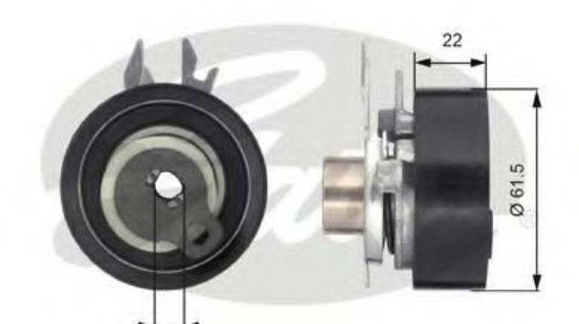 Rola intinzator,curea distributie SEAT IBIZA IV (6L1) (2002 - 2009) GATES T43061 piesa NOUA