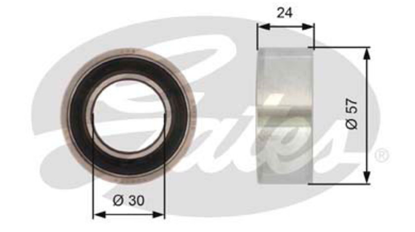 Rola intinzator,curea distributie (T41121 GAT) AUTOBIANCHI,Citroen,FIAT,FIAT (NANJING),INNOCENTI,LANCIA,PEUGEOT,TALBOT,TOFAS,YUGO,ZASTAVA