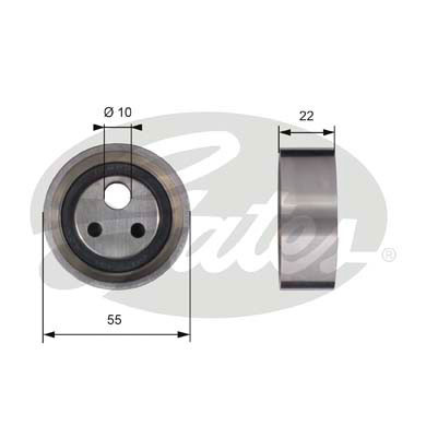 Rola intinzator,curea distributie (T41155 GAT) DACIA,NISSAN,RENAULT