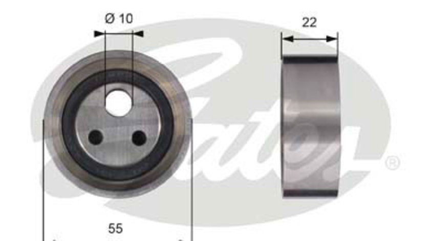 Rola intinzator,curea distributie (T41155 GAT) DACIA,NISSAN,RENAULT