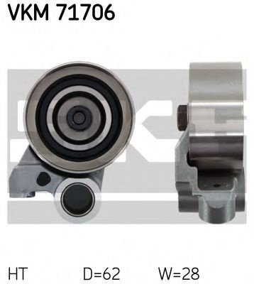 Rola intinzator,curea distributie TOYOTA LAND CRUISER 90 (J9) (1995 - 2016) SKF VKM 71706 piesa NOUA