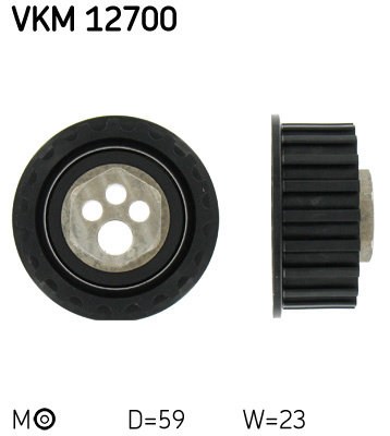 Rola intinzator,curea distributie (VKM12700 SKF) SEAT