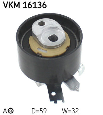 Rola intinzator,curea distributie (VKM16136 SKF) DACIA,INFINITI,MERCEDES-BENZ,NISSAN,RENAULT
