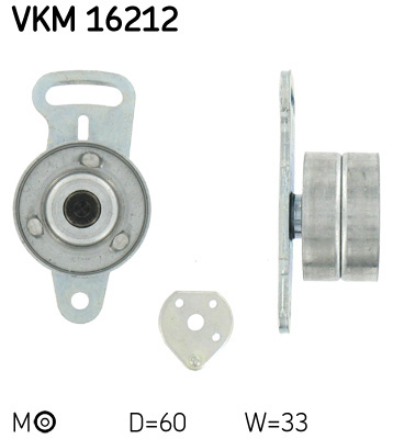 Rola intinzator,curea distributie (VKM16212 SKF) JEEP,RENAULT