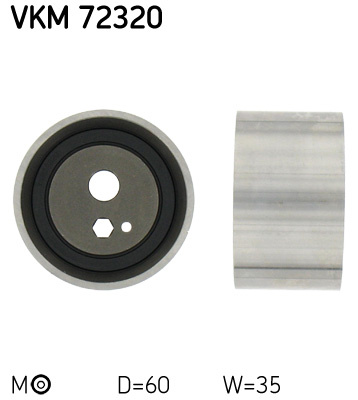 Rola intinzator,curea distributie (VKM72320 SKF) LDV,NISSAN
