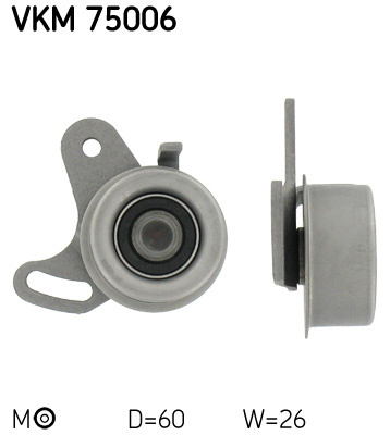 Rola intinzator,curea distributie (VKM75006 SKF) HYUNDAI,KIA