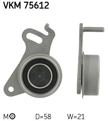 Rola intinzator,curea distributie (VKM75612 SKF) FIAT,HYUNDAI,KIA,MITSUBISHI