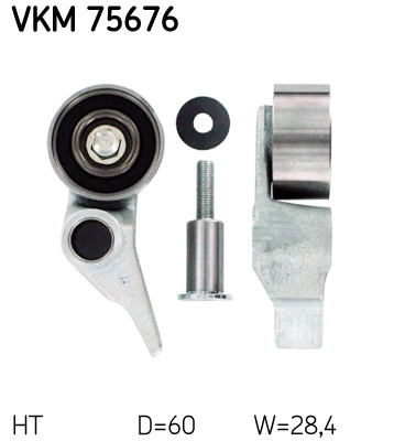 Rola intinzator,curea distributie (VKM75676 SKF) FIAT,MITSUBISHI