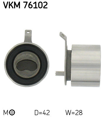 Rola intinzator,curea distributie (VKM76102 SKF) CHEVROLET,DAEWOO,SUZUKI