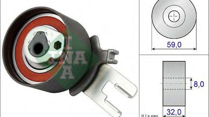 Rola intinzator,curea distributie VOLVO XC60 (2008 - 2016) INA 531 0859 10 - produs NOU
