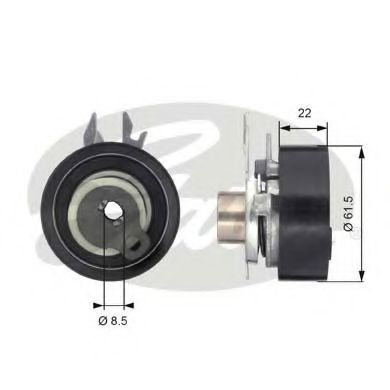 Rola intinzator,curea distributie VW CADDY II Combi (9K9B) (1995 - 2004) GATES T43061 piesa NOUA