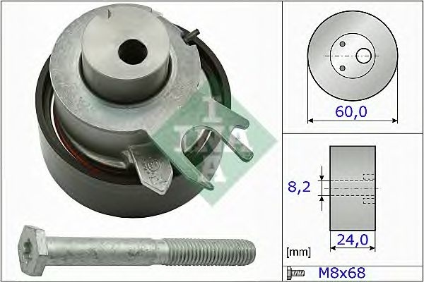 Rola intinzator,curea distributie VW CADDY III Combi (2KB, 2KJ, 2CB, 2CJ) (2004 - 2016) INA 531 0317 10 piesa NOUA