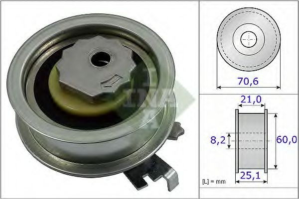 Rola intinzator,curea distributie VW PASSAT Variant (3G5) (2014 - 2016) INA 531 0882 10 piesa NOUA