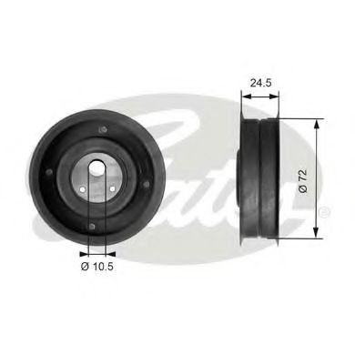Rola intinzator,curea distributie VW POLO Variant (6KV5) (1997 - 2001) GATES T41079 piesa NOUA