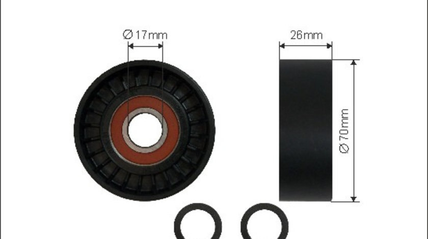 Rola intinzator,curea transmisie (0185 CAFFARO) BMW