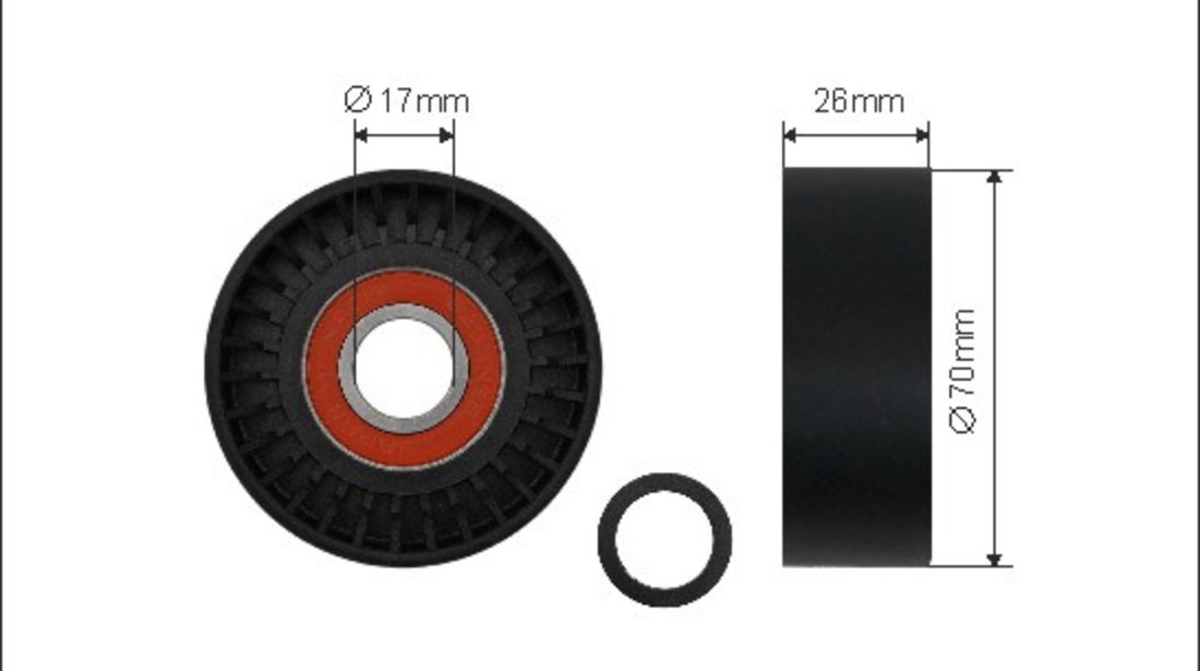 Rola intinzator,curea transmisie (0191 CAFFARO) TOYOTA