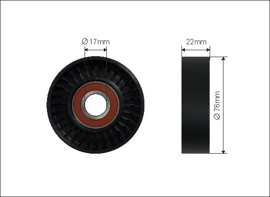 Rola intinzator,curea transmisie (0299 CAFFARO) HYUNDAI,KIA