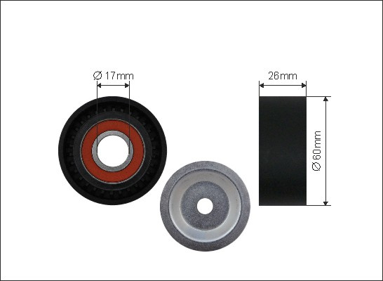 Rola intinzator,curea transmisie (0394 CAFFARO) Citroen,FIAT,PEUGEOT