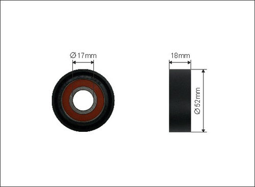 Rola intinzator,curea transmisie (0400 CAFFARO) FORD,JAGUAR