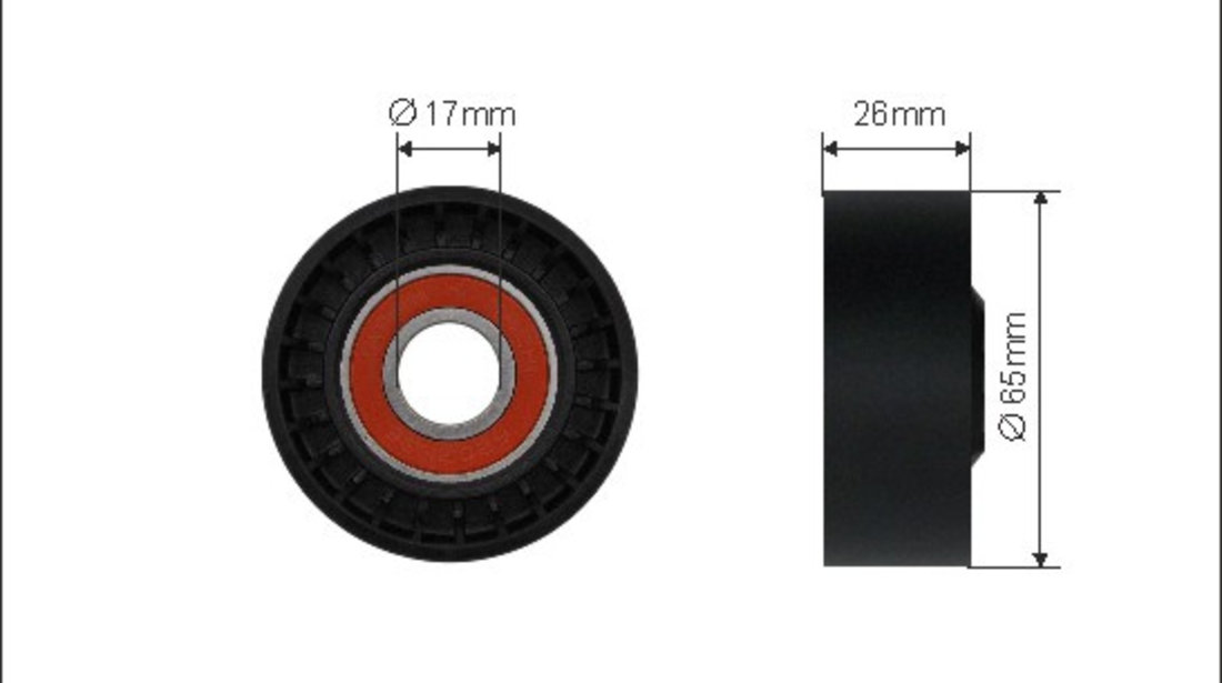 Rola intinzator,curea transmisie (0596 CAFFARO) NISSAN,RENAULT