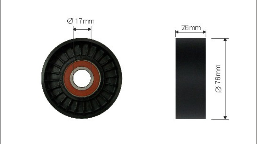 Rola intinzator,curea transmisie (10200 CAFFARO) MERCEDES-BENZ