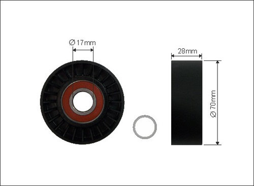 Rola intinzator,curea transmisie (11600 CAFFARO) ALPINA,BMW