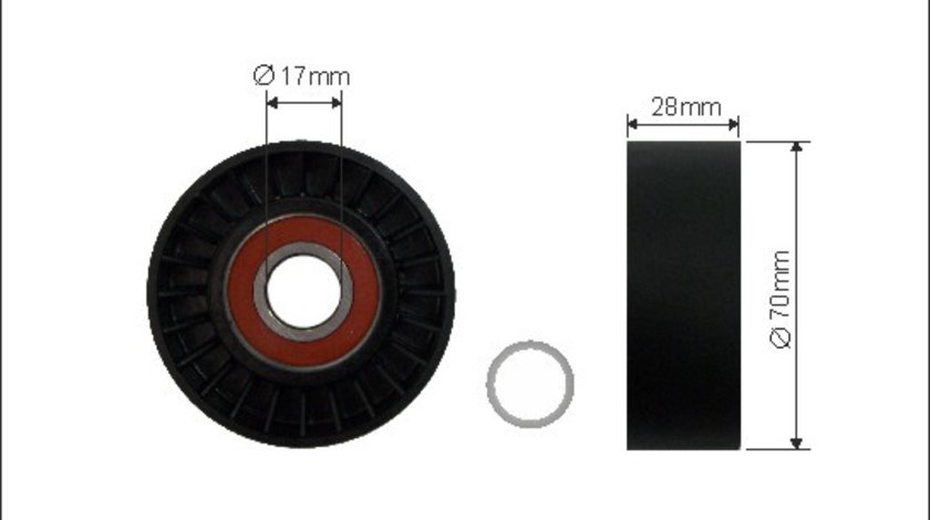 Rola intinzator,curea transmisie (11600 CAFFARO) ALPINA,BMW