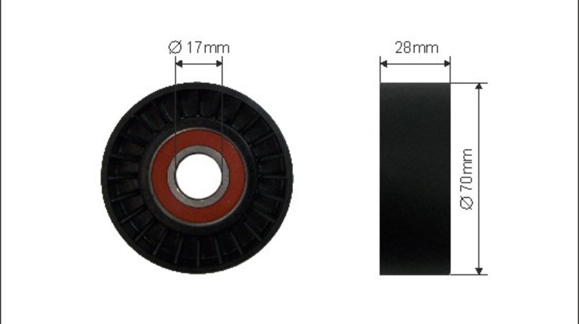 Rola intinzator,curea transmisie (1199 CAFFARO) FIAT,IVECO