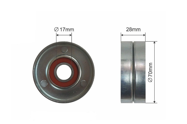 Rola intinzator,curea transmisie (12167679 MTR) HYUNDAI,KIA
