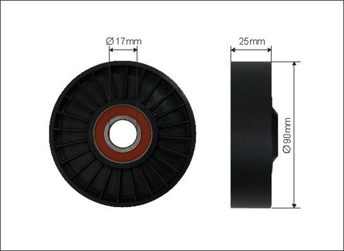 Rola intinzator,curea transmisie (1299 CAFFARO) OPEL,SAAB