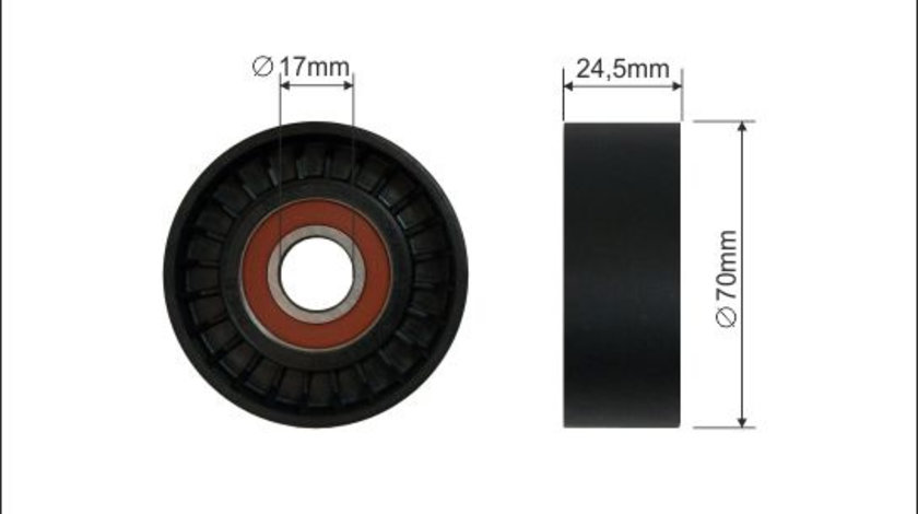 Rola intinzator,curea transmisie (1693 CAFFARO) LAND ROVER,MG,ROVER