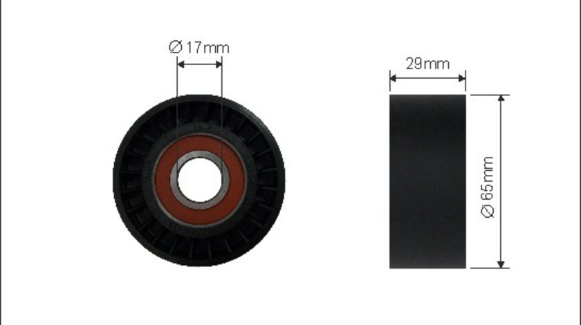 Rola intinzator,curea transmisie (17500 CAFFARO) FIAT