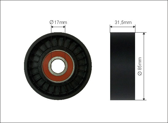 Rola intinzator,curea transmisie (18800 CAFFARO) NISSAN