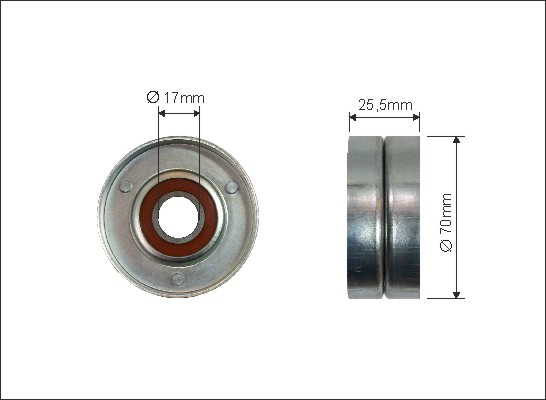 Rola intinzator,curea transmisie (22300 CAFFARO) HONDA,OPEL