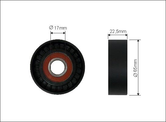 Rola intinzator,curea transmisie (26100 CAFFARO) MERCEDES-BENZ