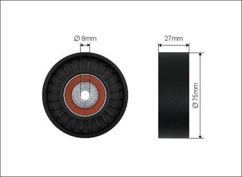 Rola intinzator,curea transmisie (28722 CAFFARO) AUDI,VW