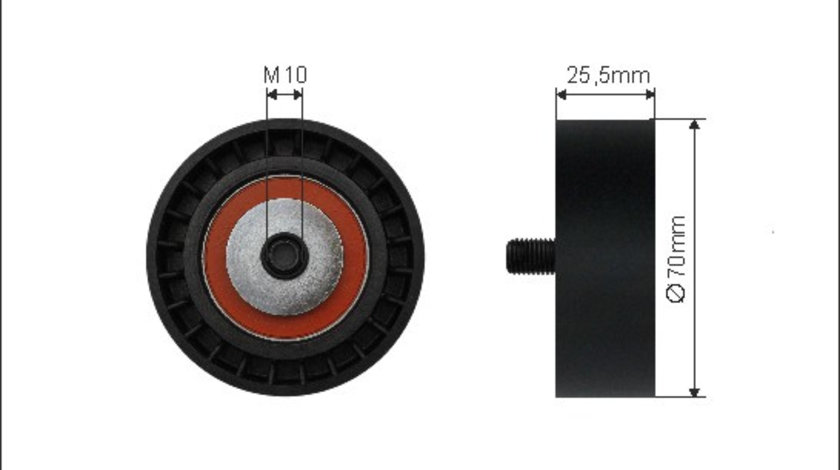 Rola intinzator,curea transmisie (29425 CAFFARO) BMW