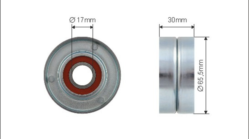 Rola intinzator,curea transmisie (30200 CAFFARO) MITSUBISHI,NISSAN,OPEL,RENAULT,VOLVO