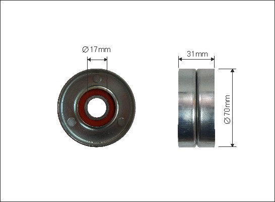 Rola intinzator,curea transmisie (31400 CAFFARO) CHRYSLER,JEEP