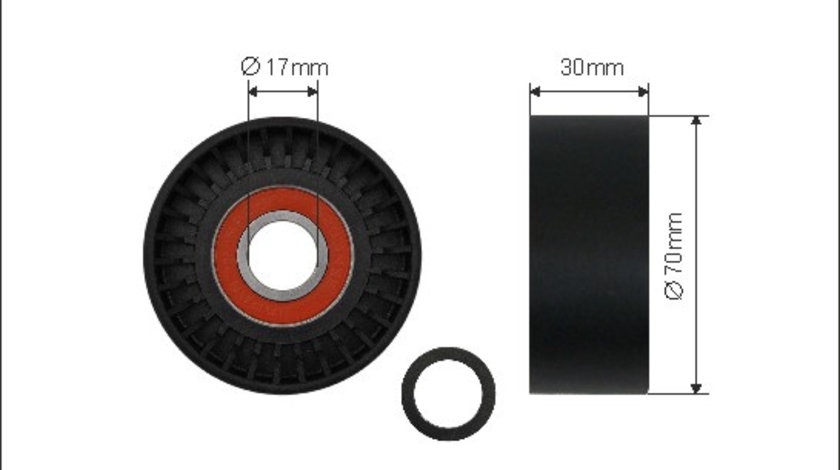 Rola intinzator,curea transmisie (32999 CAFFARO) OPEL,RENAULT