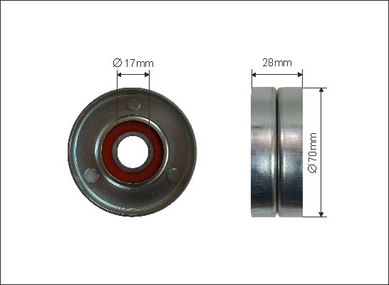 Rola intinzator,curea transmisie (33299 CAFFARO) HYUNDAI,KIA